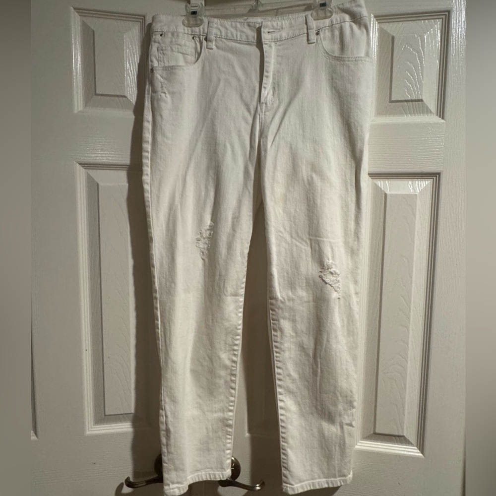 Chico's platinum Cream jeans